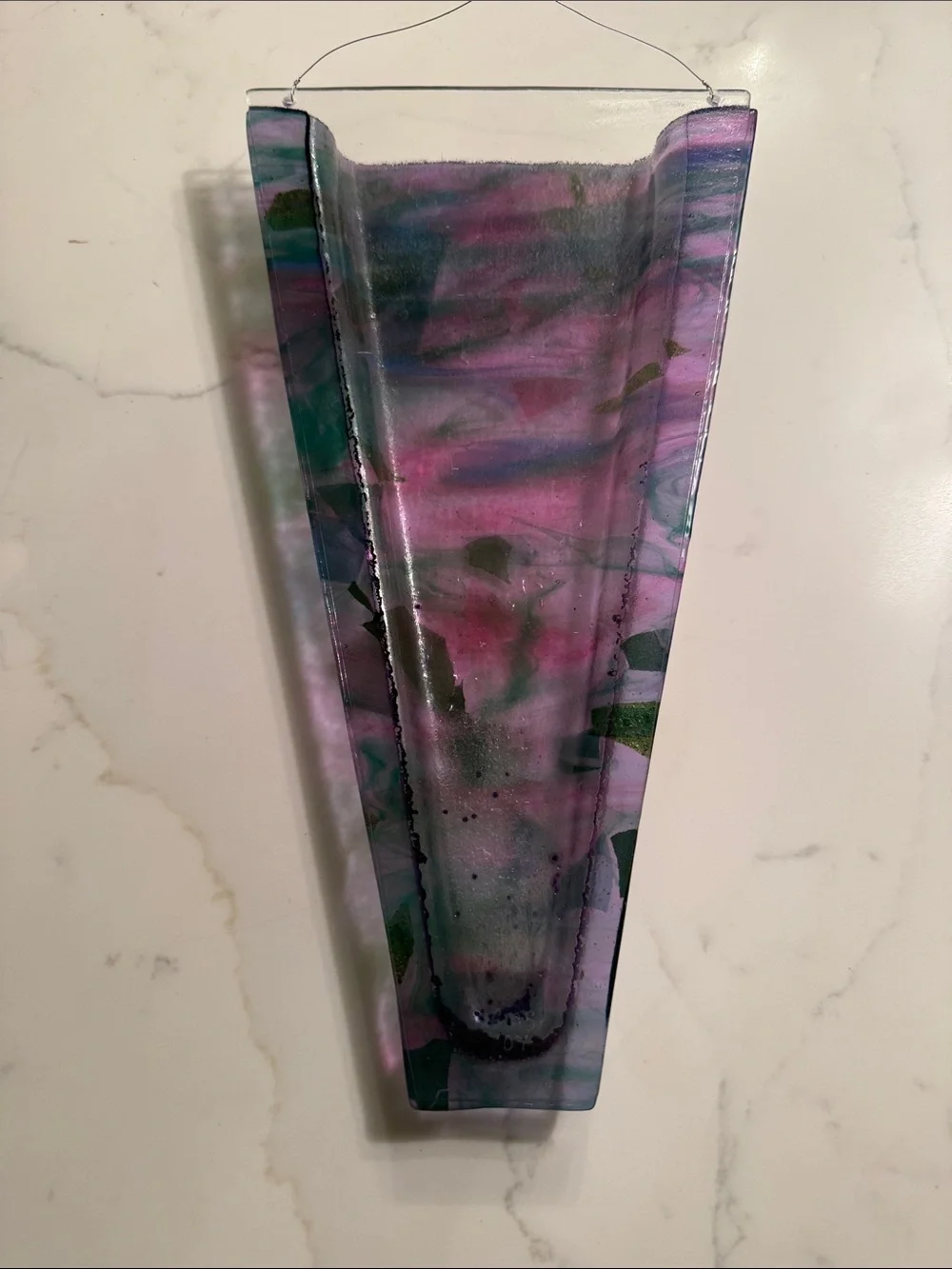 Contemporary Glass Wall Pocket Vase